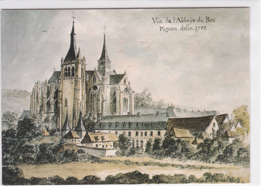 Carte Postale CPM 27 Abbaye Notre Dame Du Bec-Hellouin - Vue Générale En 1788