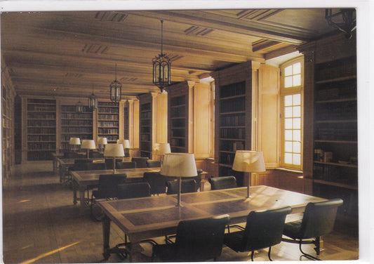 Carte Postale CPM 27 Abbaye Notre-Dame Du Bec-Hellouin - Bibliothèque