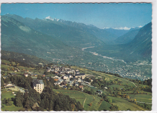 Carte Postale CPSM Suisse - Montana Village Et Plaine Du Rhône