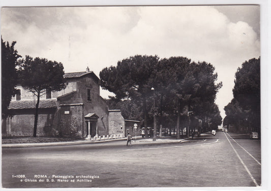 Carte Postale CPSM Italy Roma Passeggiata Archeologica E Chiesa Dei S.S. Nereo