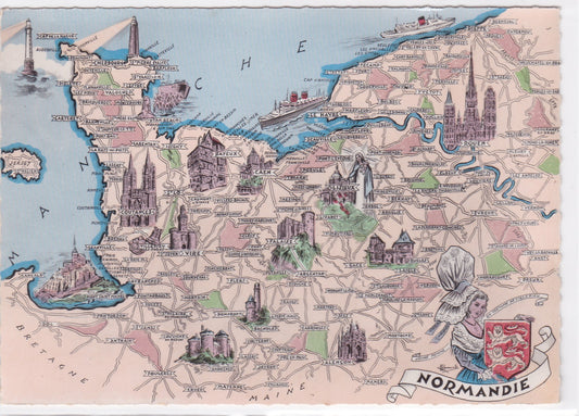 Carte Postale CPSM Les Provinces Françaises - Normandie