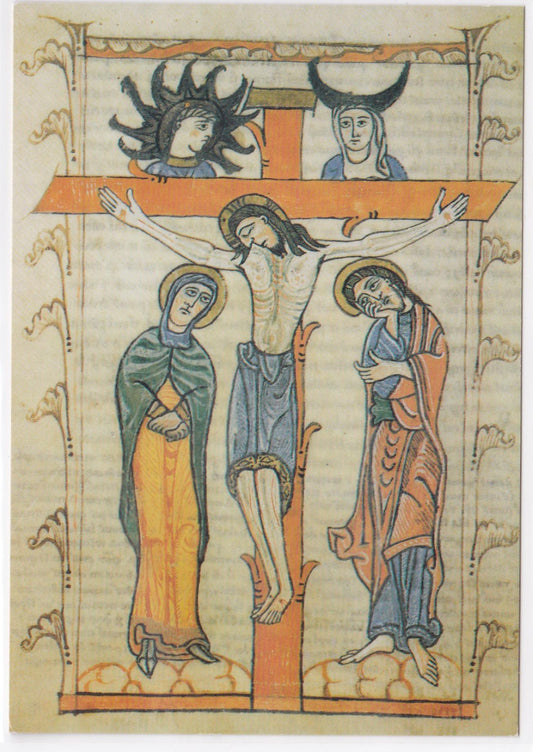 Carte Postale CPM Bibliothèque D'Évreux - Le Christ En Croix Entre Marie Et Jean