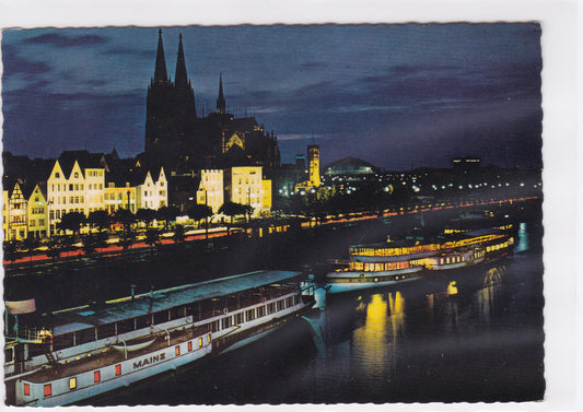 Carte Postale CPSM Germany - Köln Am Rhein - Dampferanlegestellen Und Dom