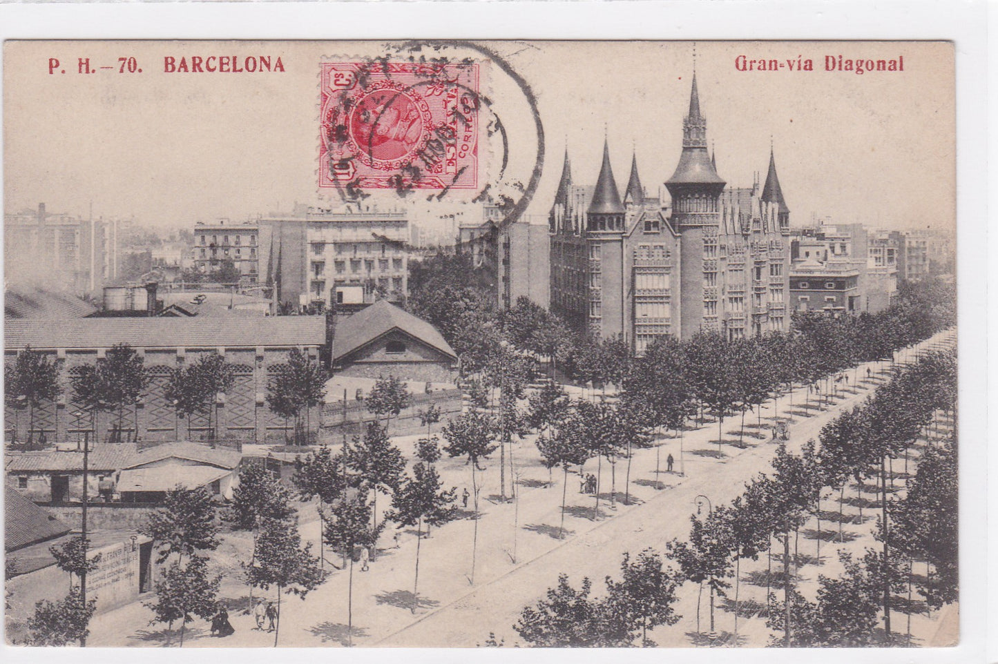 Carte Postale CPA Spain - Barcelona - Gran-Via Diagonal