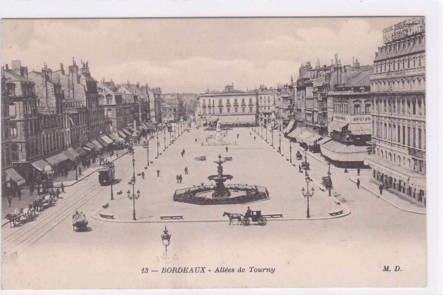 Carte Postale CPA 33 Bordeaux - Allées De Tourny