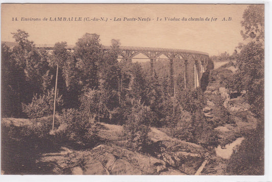 Carte Postale CPA 22 Lamballe - Les Ponts-Neufs - Le Viaduc Du Chemin De Fer
