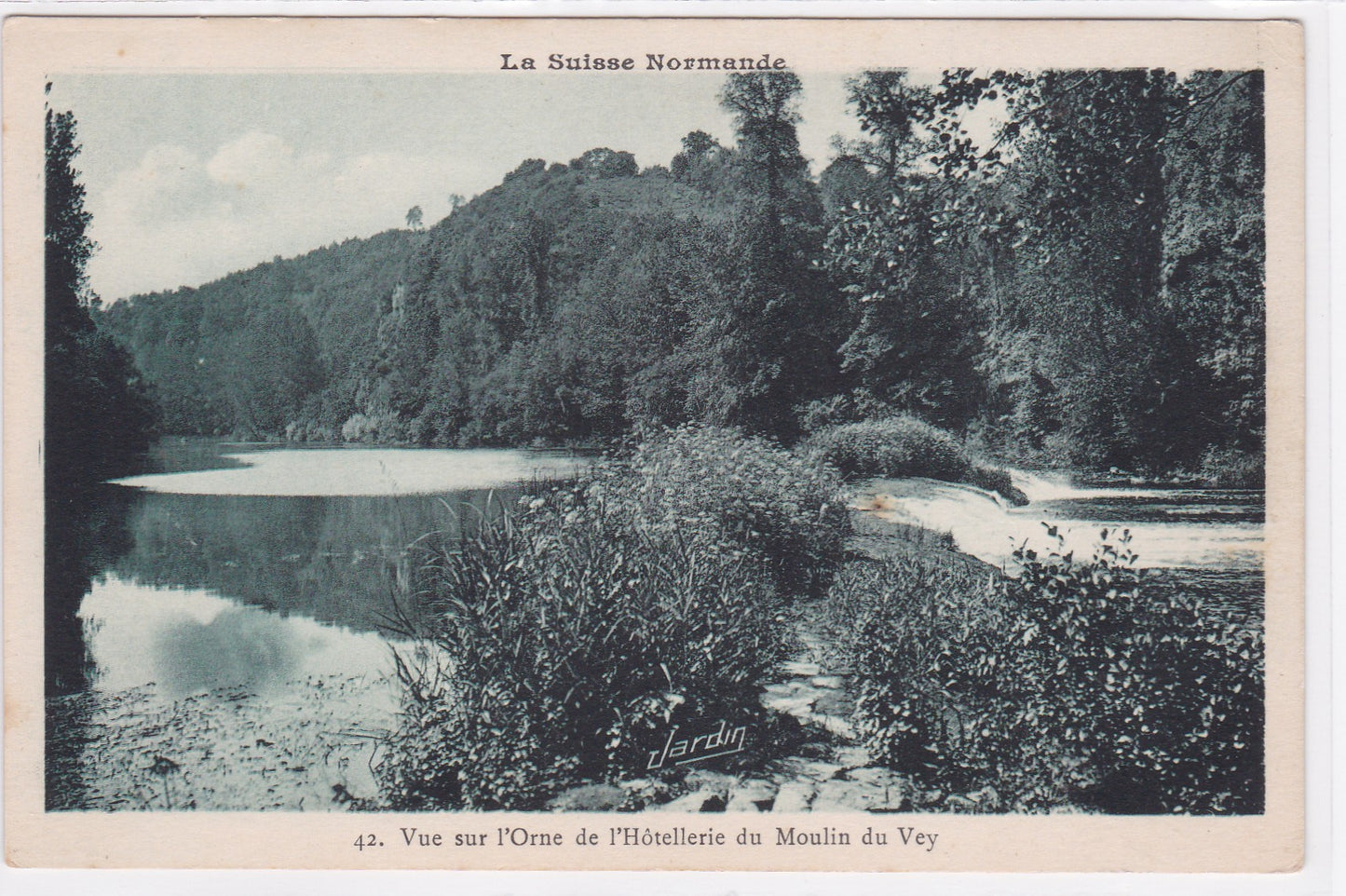 Carte Postale CPA 14 Vue Sur L'Orne De L'Hôtellerie Du Moulin Du Vey