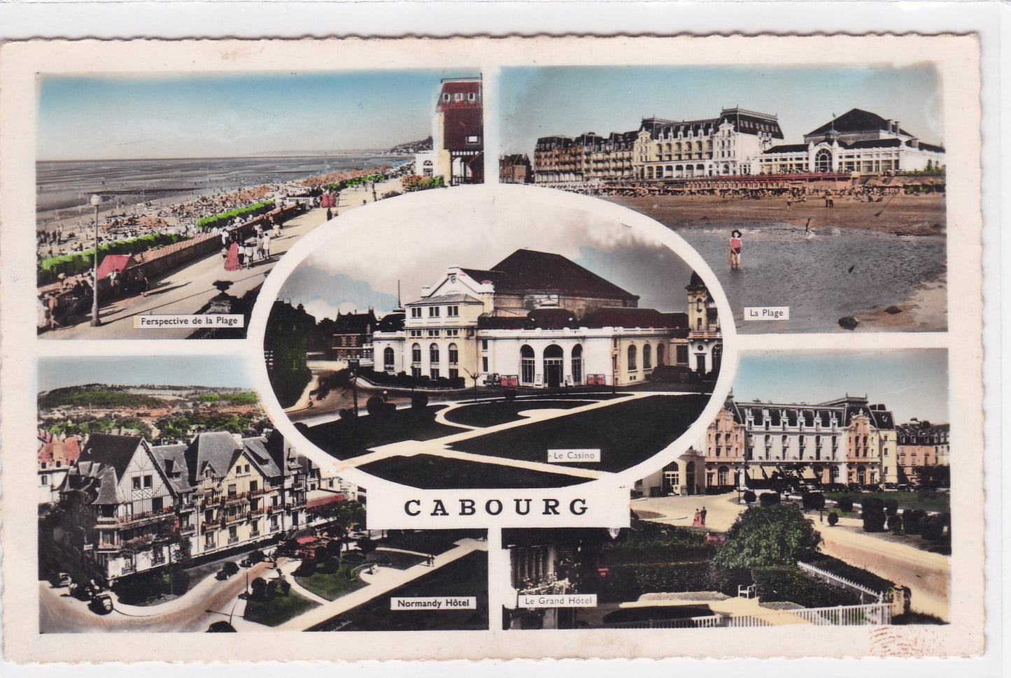 Carte Postale CPSM 14 Cabourg - Multivue