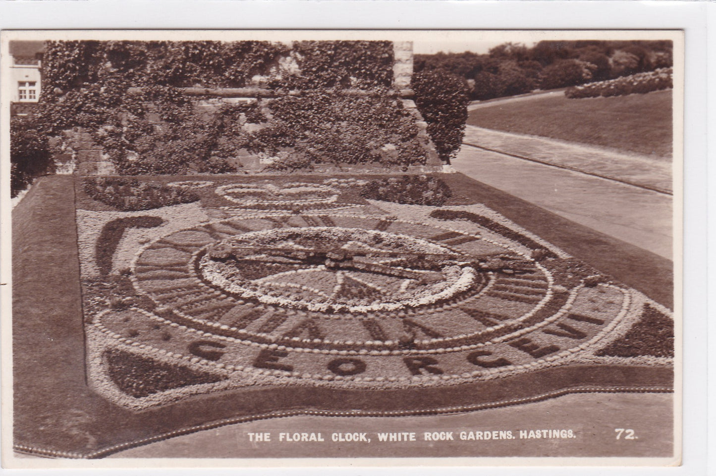Carte Postale CPA The Floral Clock - White Rock Gardens - Hastings