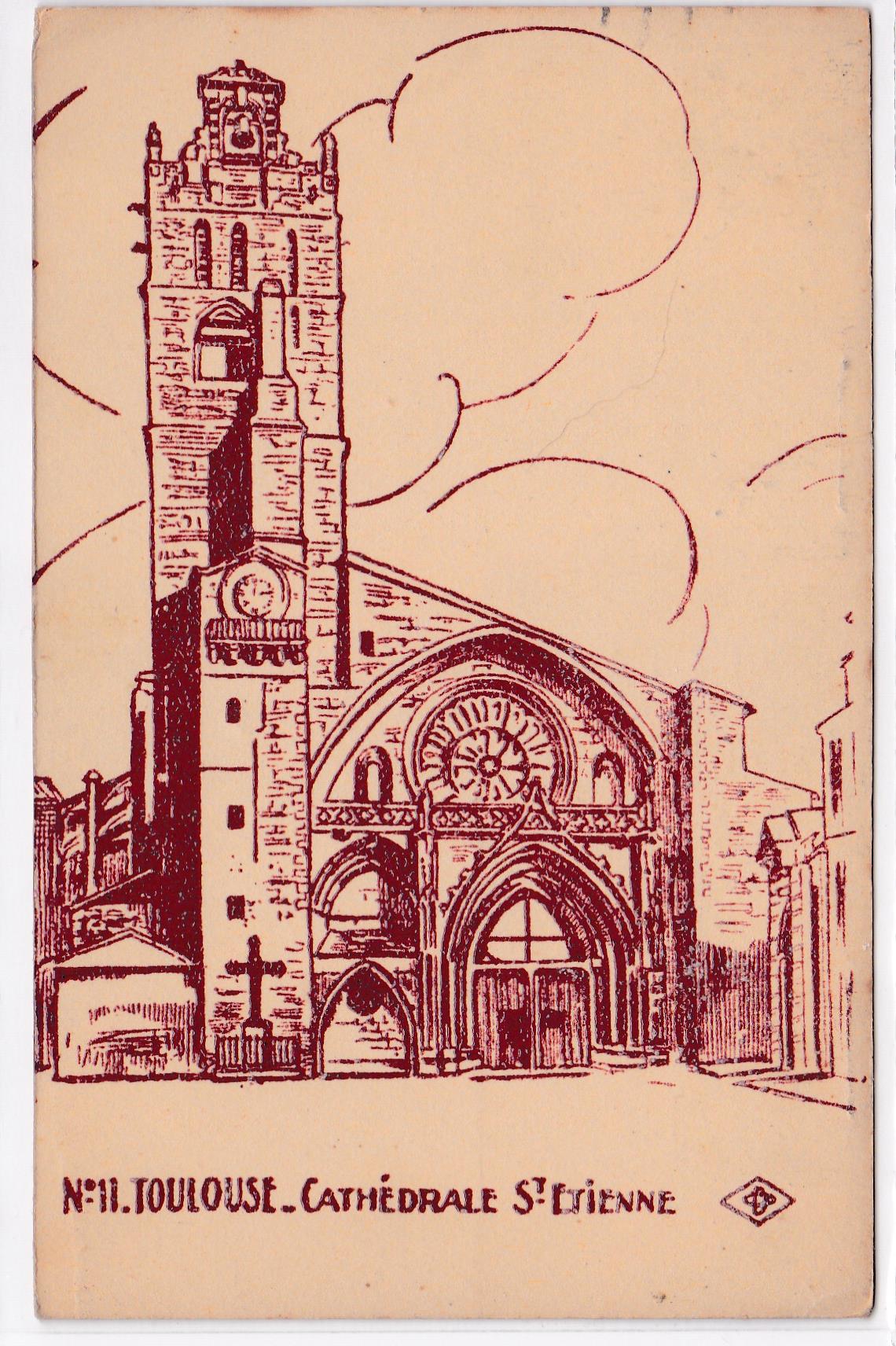 Carte Postale CPA 31 Toulouse - Cathédrale St-Étienne