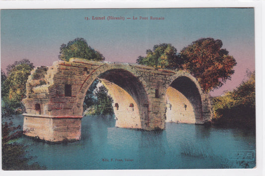 Carte Postale CPA 34 Lunel - Le Pont Romain