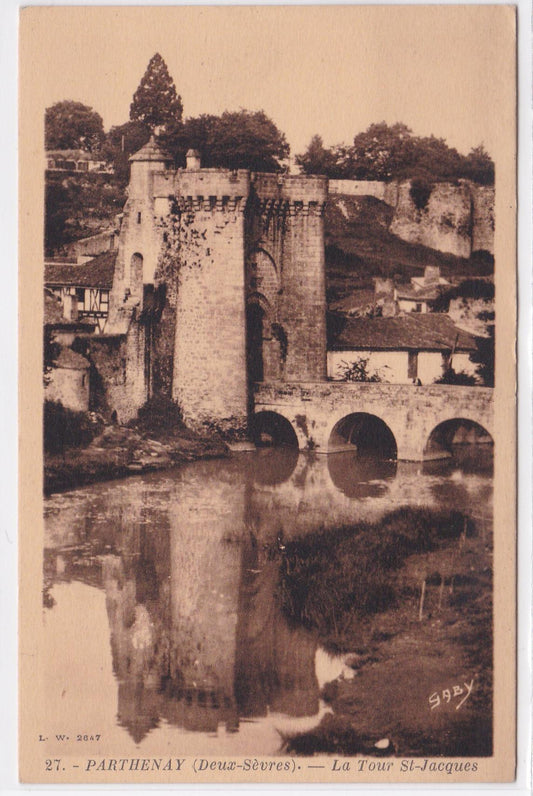 Carte Postale CPA 79 Parthenay - La Tour St-Jacques