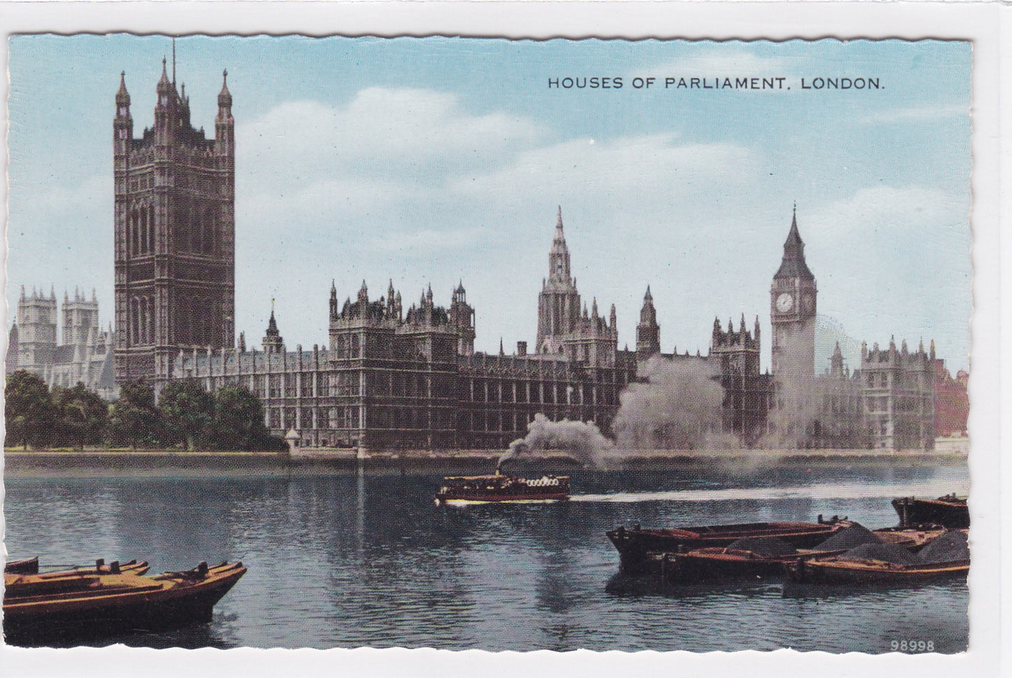 Carte Postale CPSM England - London - Houses Of Parliament
