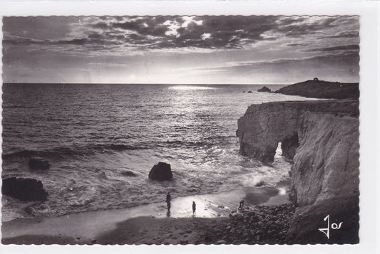 Carte Postale CPSM 56 Presqu'île De Quiberon La Côte Sauvage Coucher De Soleil