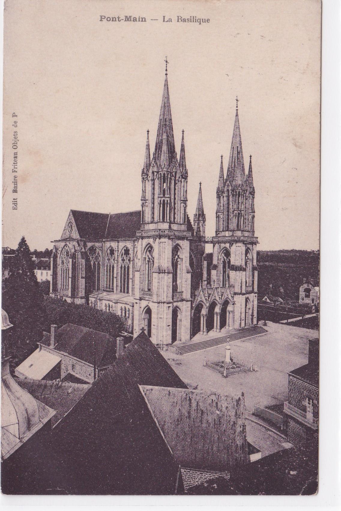 Carte Postale CPA 53 Pont-Main - La Basilique