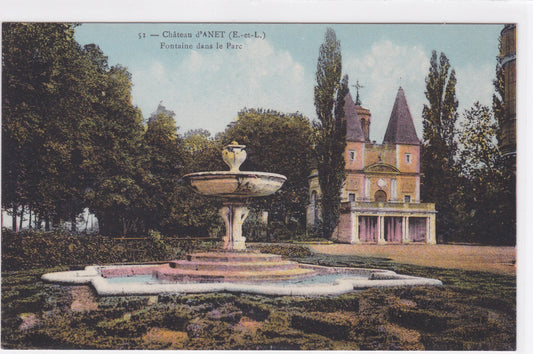 Carte Postale CPA 28 Château D'Anet - Fontaine Dans Le Parc
