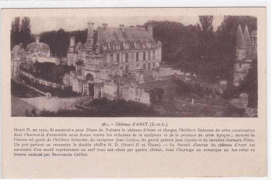 Carte Postale CPA 28 Château D'Anet