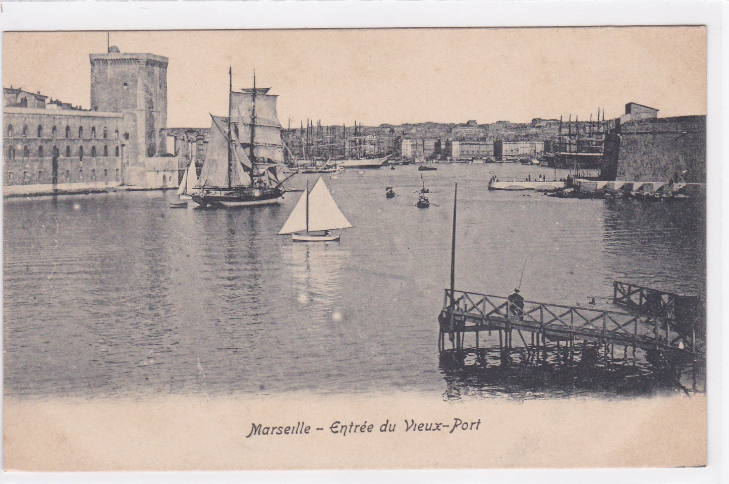 Carte Postale CPA 13 Marseille - Entrée Du Vieux-Port