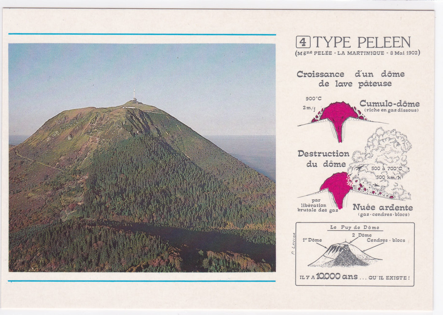 Carte Postale CPM 63 Auvergne - Le Puy De Dôme - Volcan Type Péléen