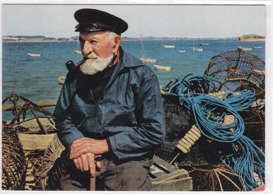 Carte Postale CPSM 22 Couleurs De Bretagne - Vieux Pêcheur
